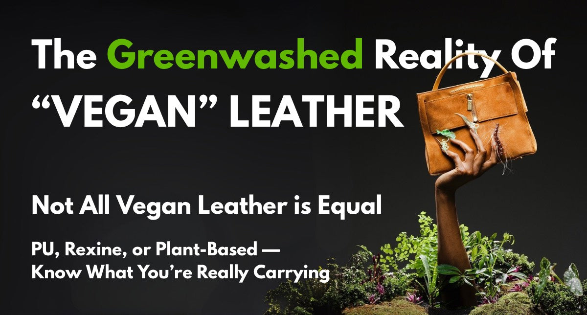Not All Vegan Leather is Equal: The Truth Behind PU, Rexine & Plant-Based Bags