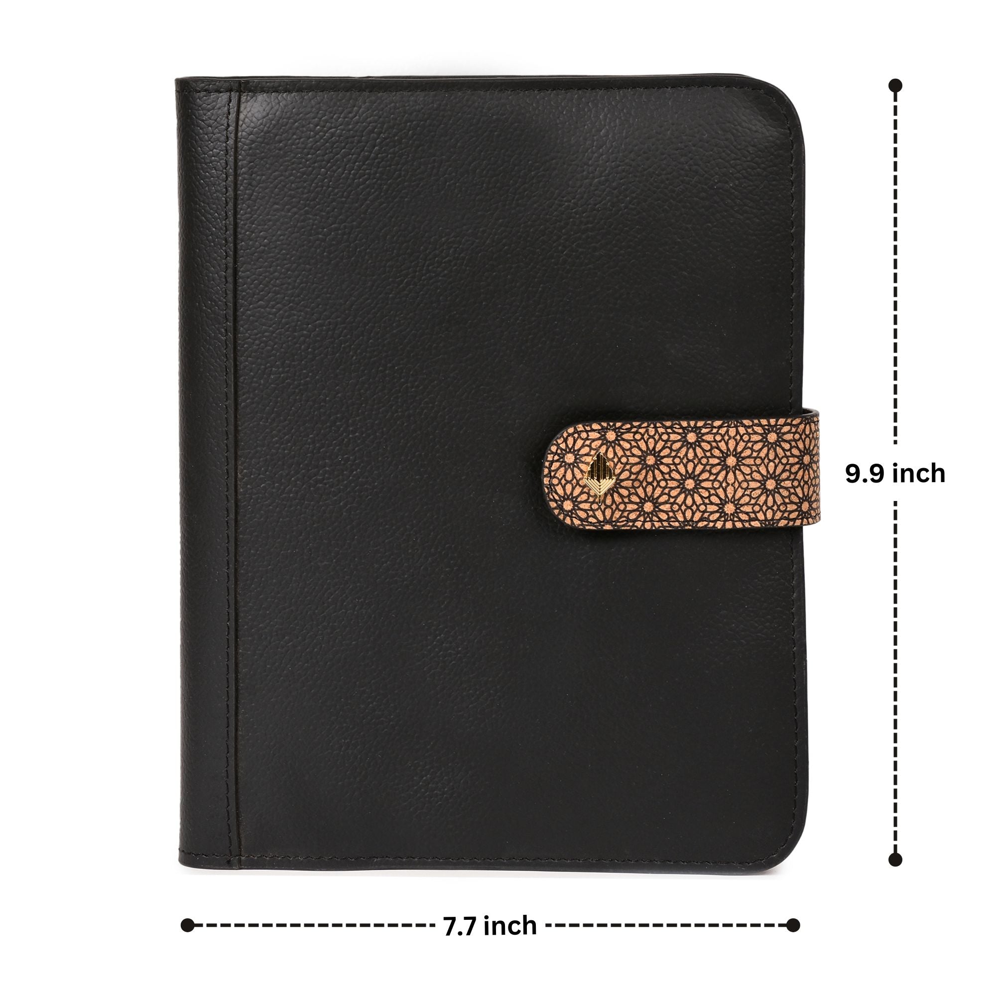 Plant Leather Diary & Pen Set – Black