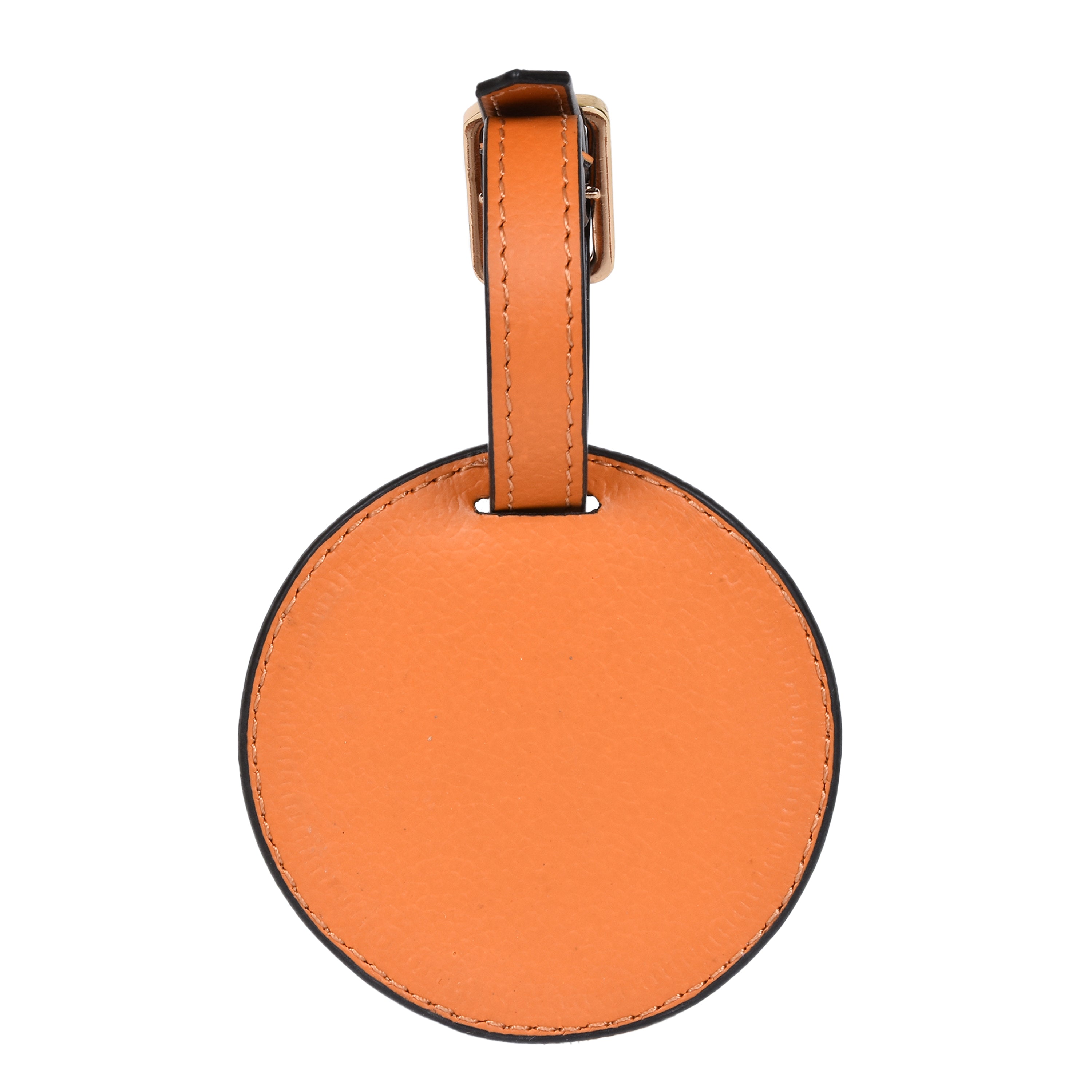 Tan Vegan Leather Travel Tag