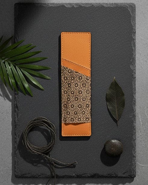 Plant Leather Pen Holder – Tan