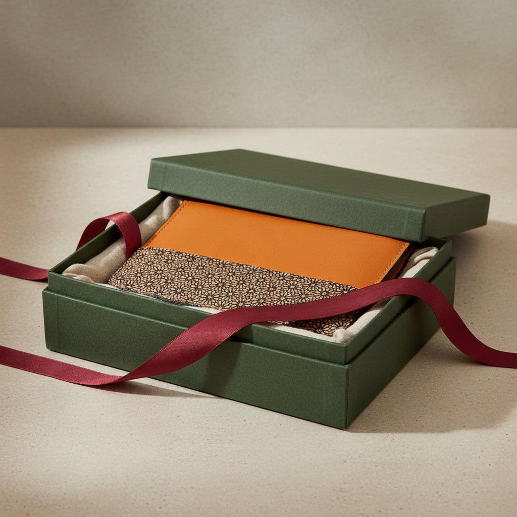 Sustainable Vegan Leather Passport Holder - Tan