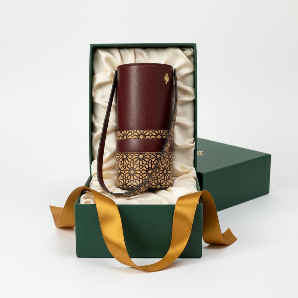 Rosa – Maroon | Plant Leather Wine Bottle Holder