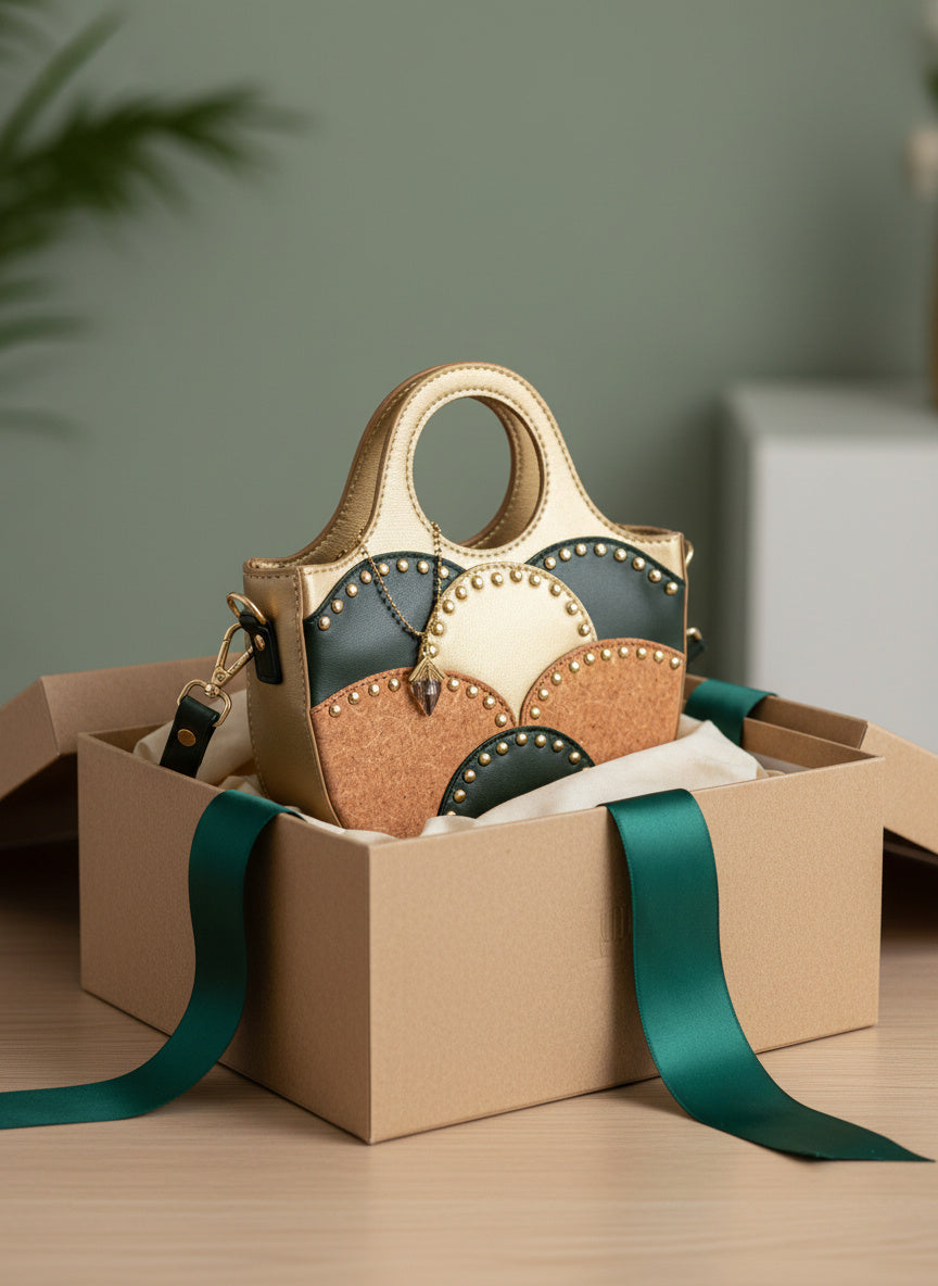 Savannah Vegan Leather Sling – Gold