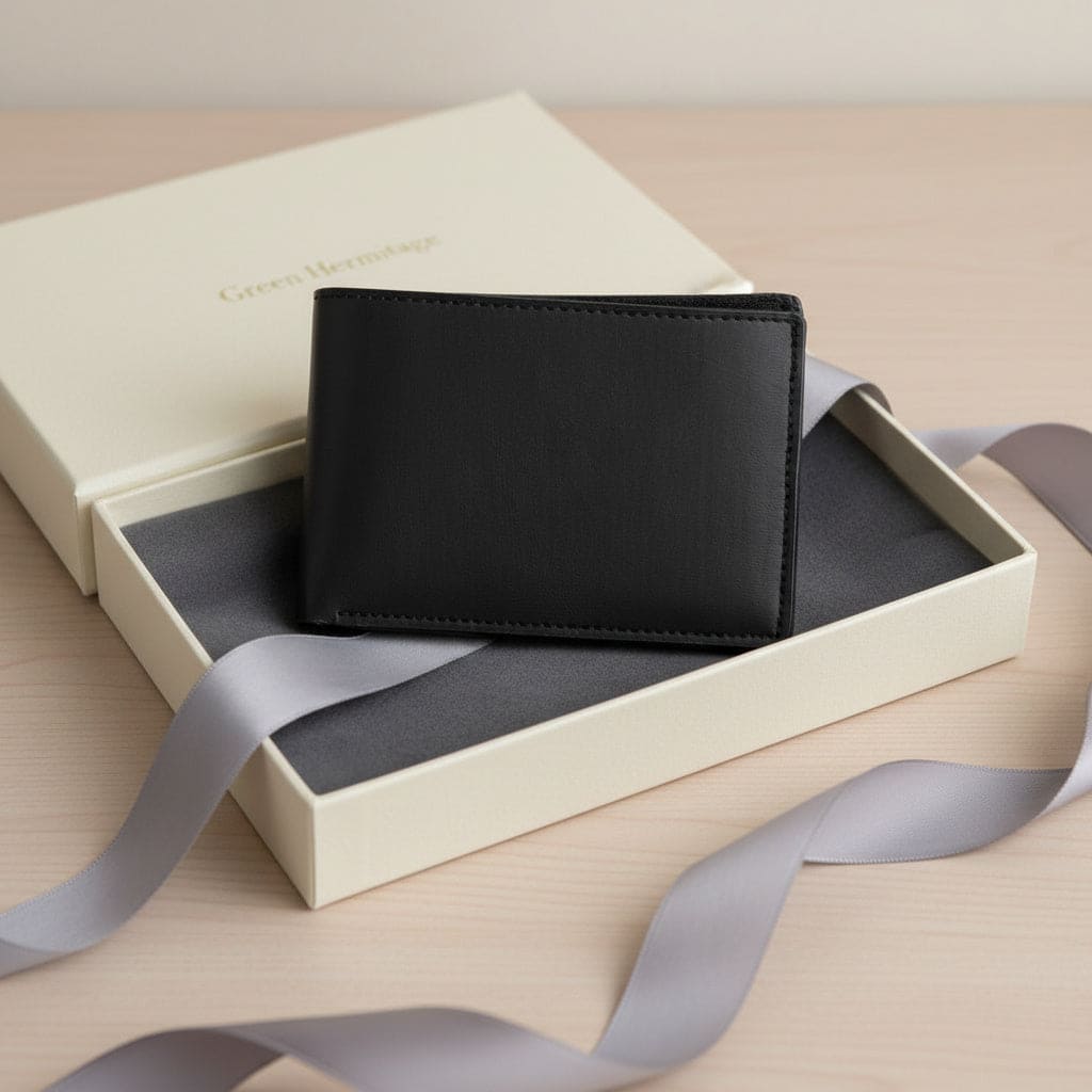 Helios – Black | Plant Leather Men’s Wallet