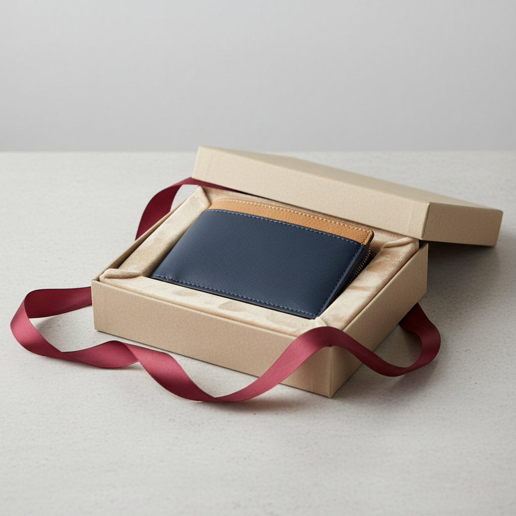 Zeus - Navy Blue & Caramel