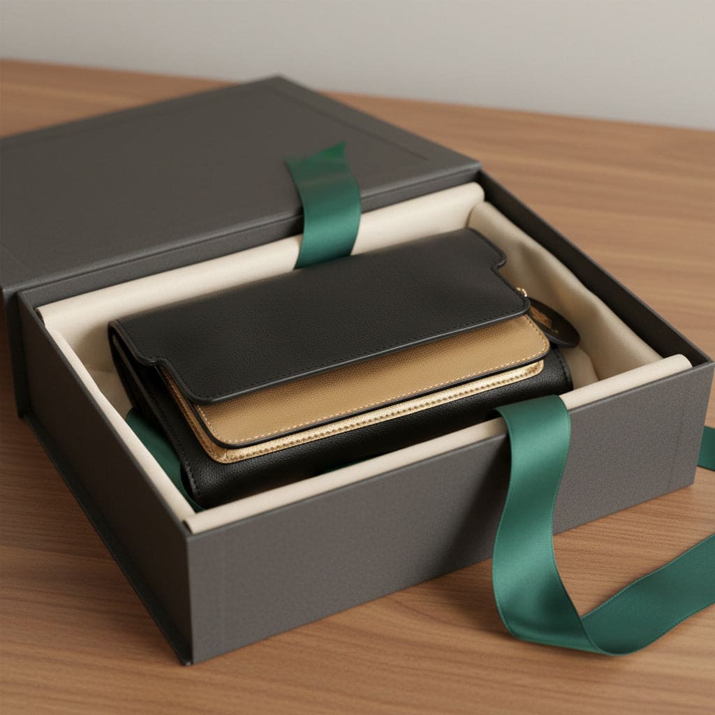 Fides – Black & Gold | Plant Leather Women’s Wallet
