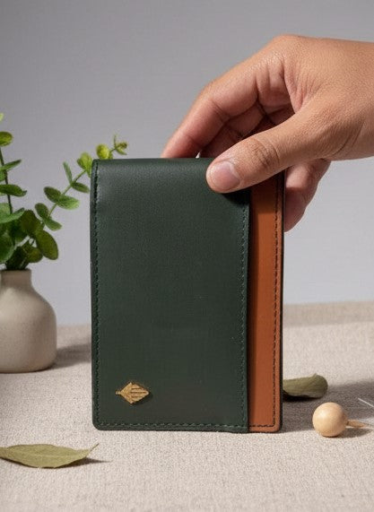 Vegan Leather Men's Wallet Zeus - Green