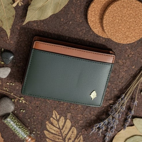 Vegan Leather Men's Wallet Zeus - Green