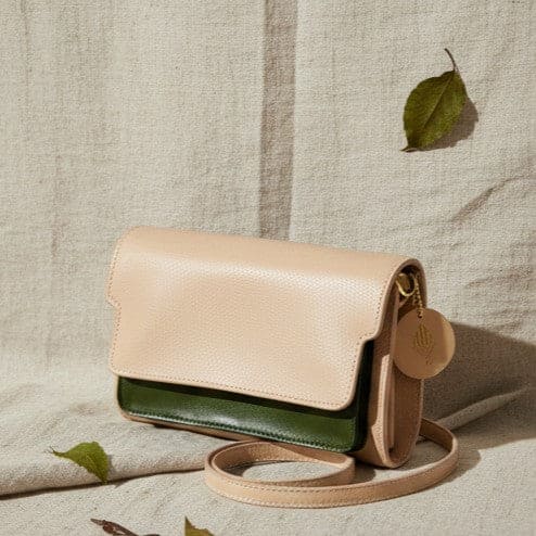 Fides – Almond & Green | Plant Leather Women’s Wallet