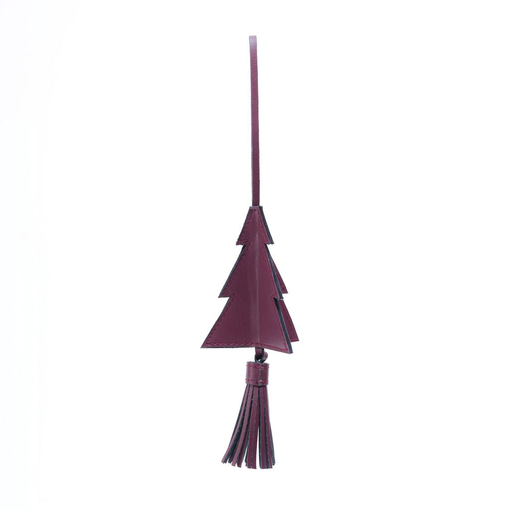 Handcrafted Christmas Ornaments - Maroon Christmas Tree