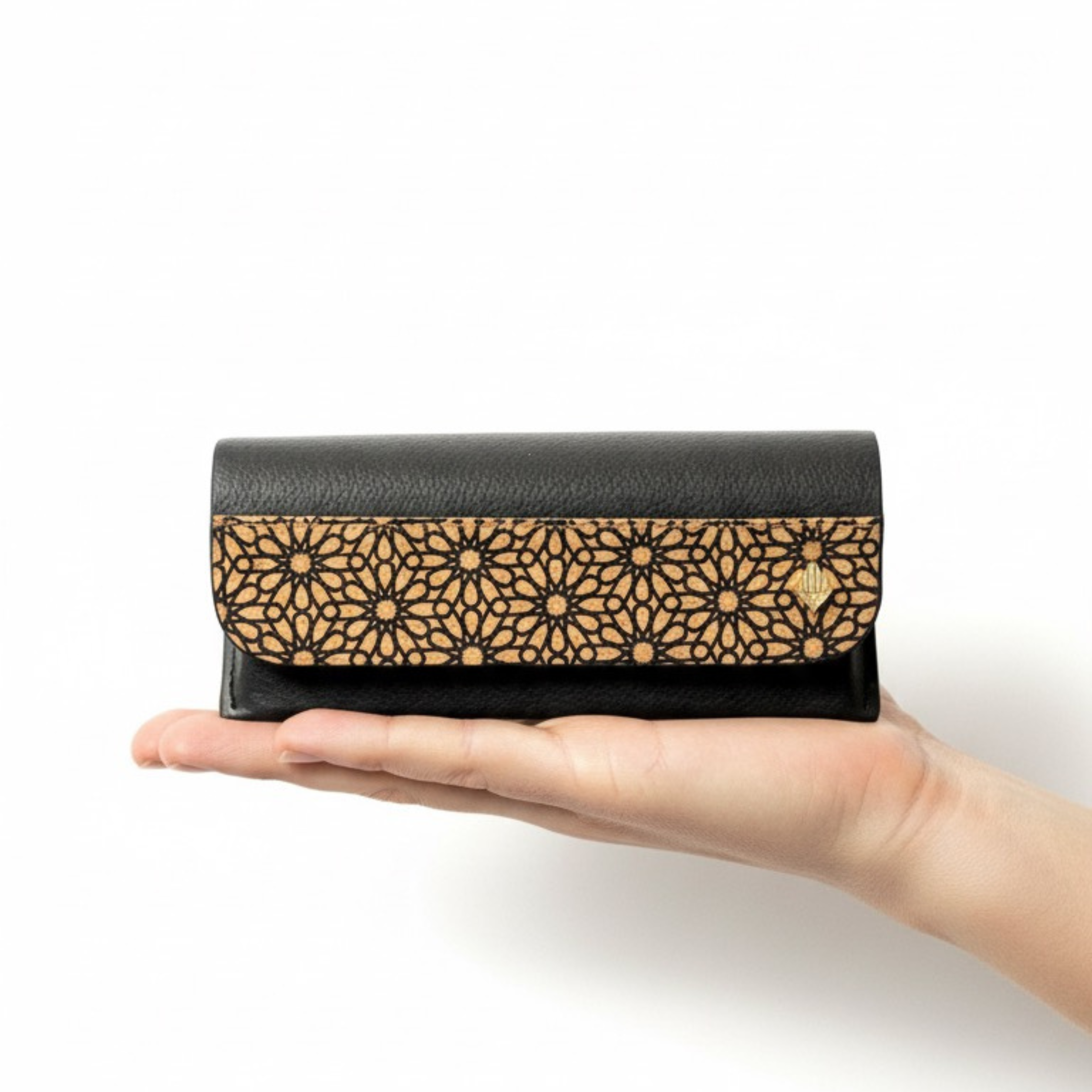 Handcrafted, Vegan Plant  Leather Eyewear Case - Black