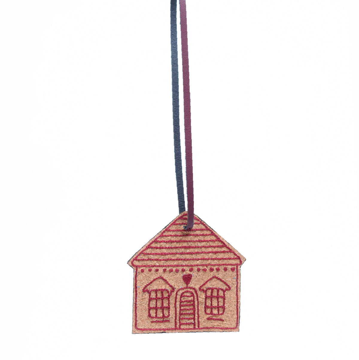 Handcrafted Christmas Ornaments - Gingerbread House Brown