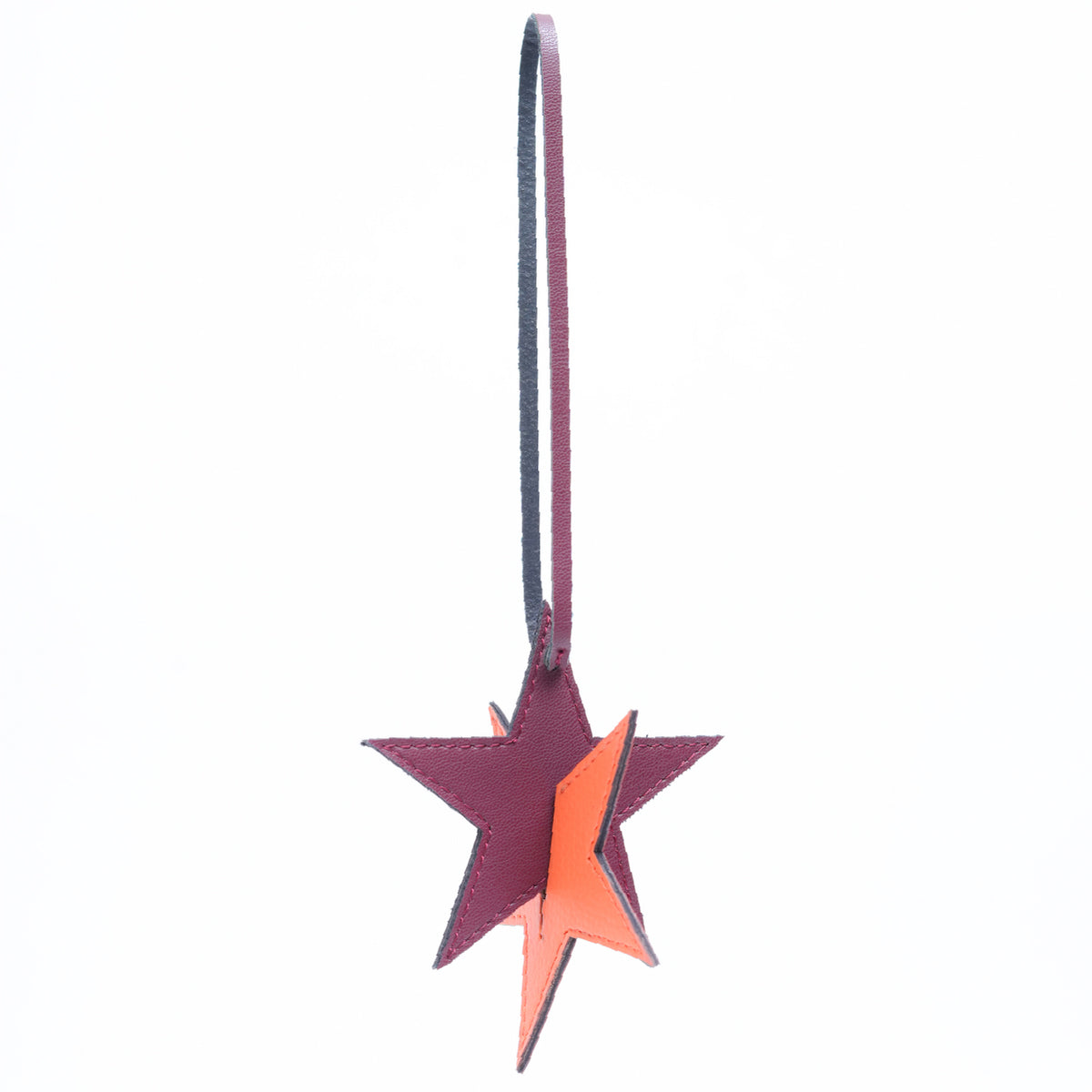 Handcrafted Christmas Ornaments - Maroon Star