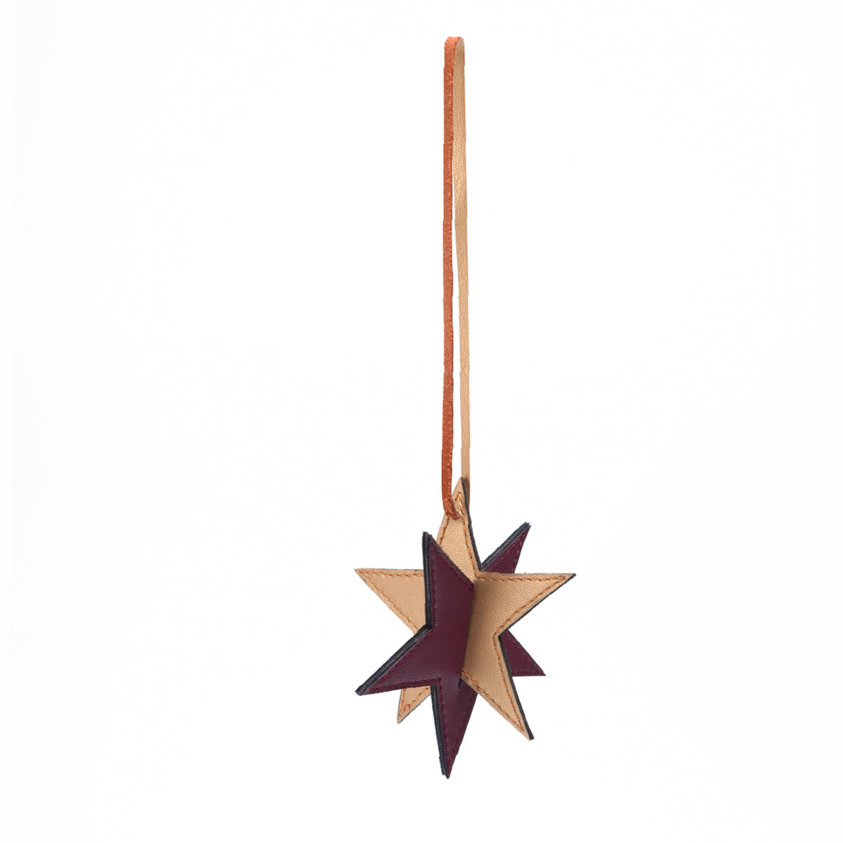 Handcrafted Christmas Ornaments - Orange Star