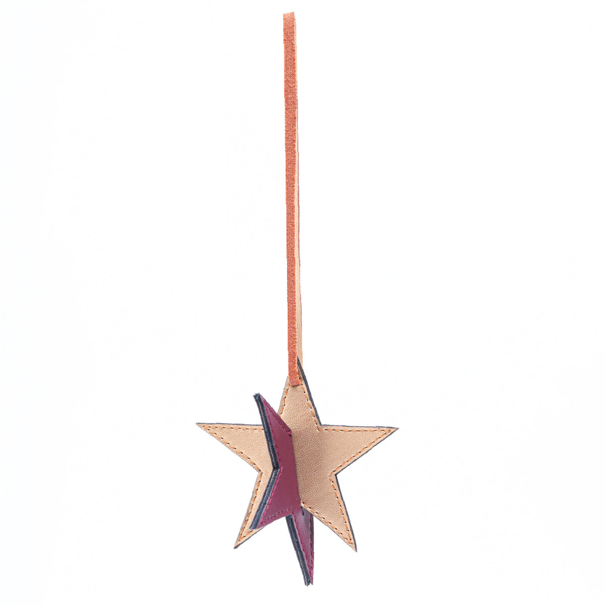 Handcrafted Christmas Ornaments - Orange Star