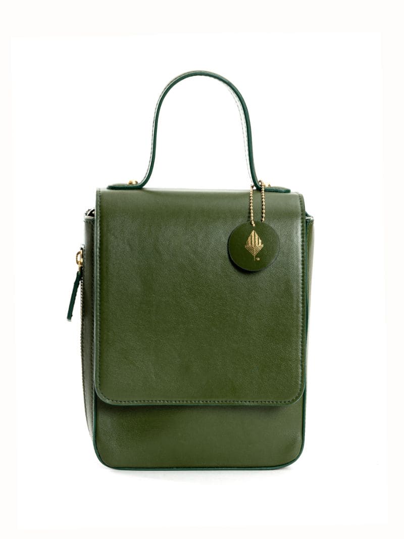 Garden file leather crossbody bag Hermès Green in Leather - 18767265