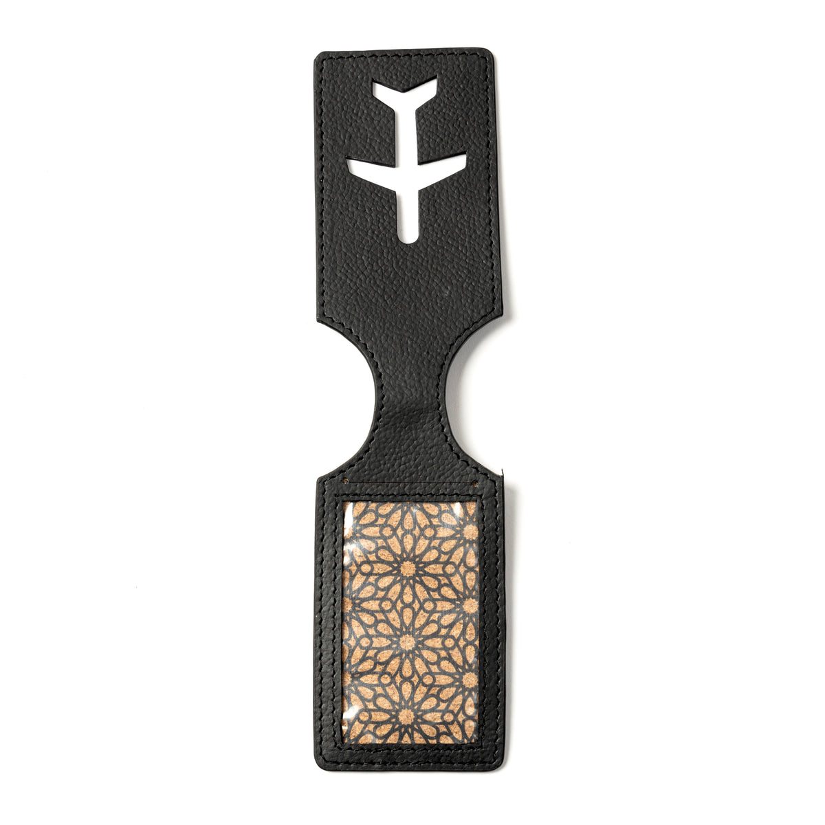 Airplane Vegan Leather Travel Tag - Kohl