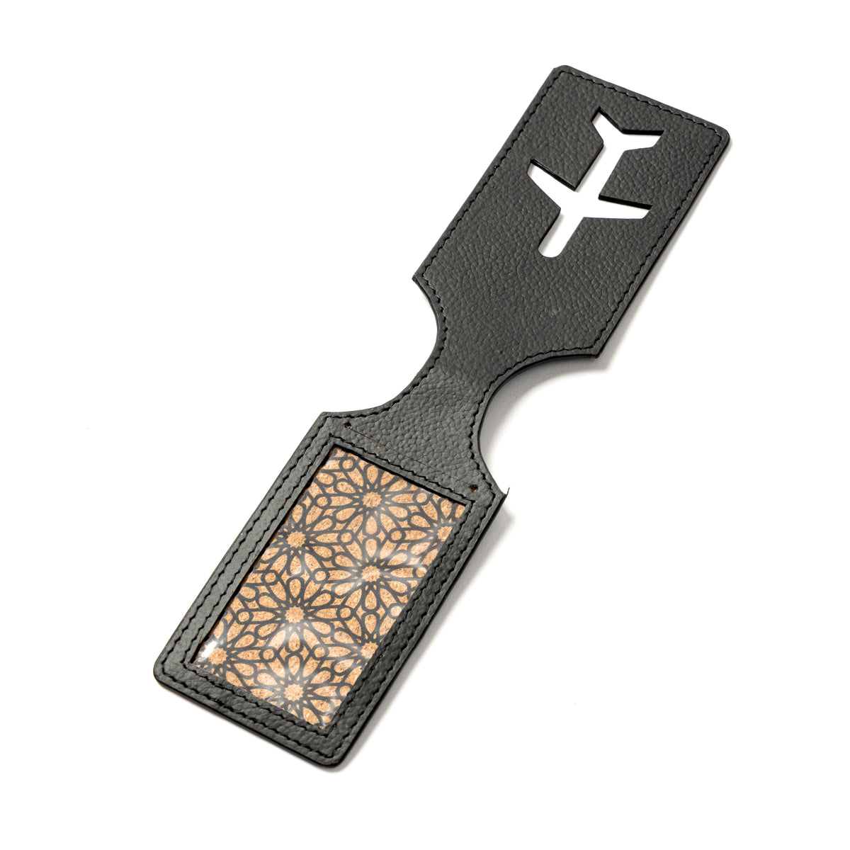 Airplane Vegan Leather Travel Tag - Kohl