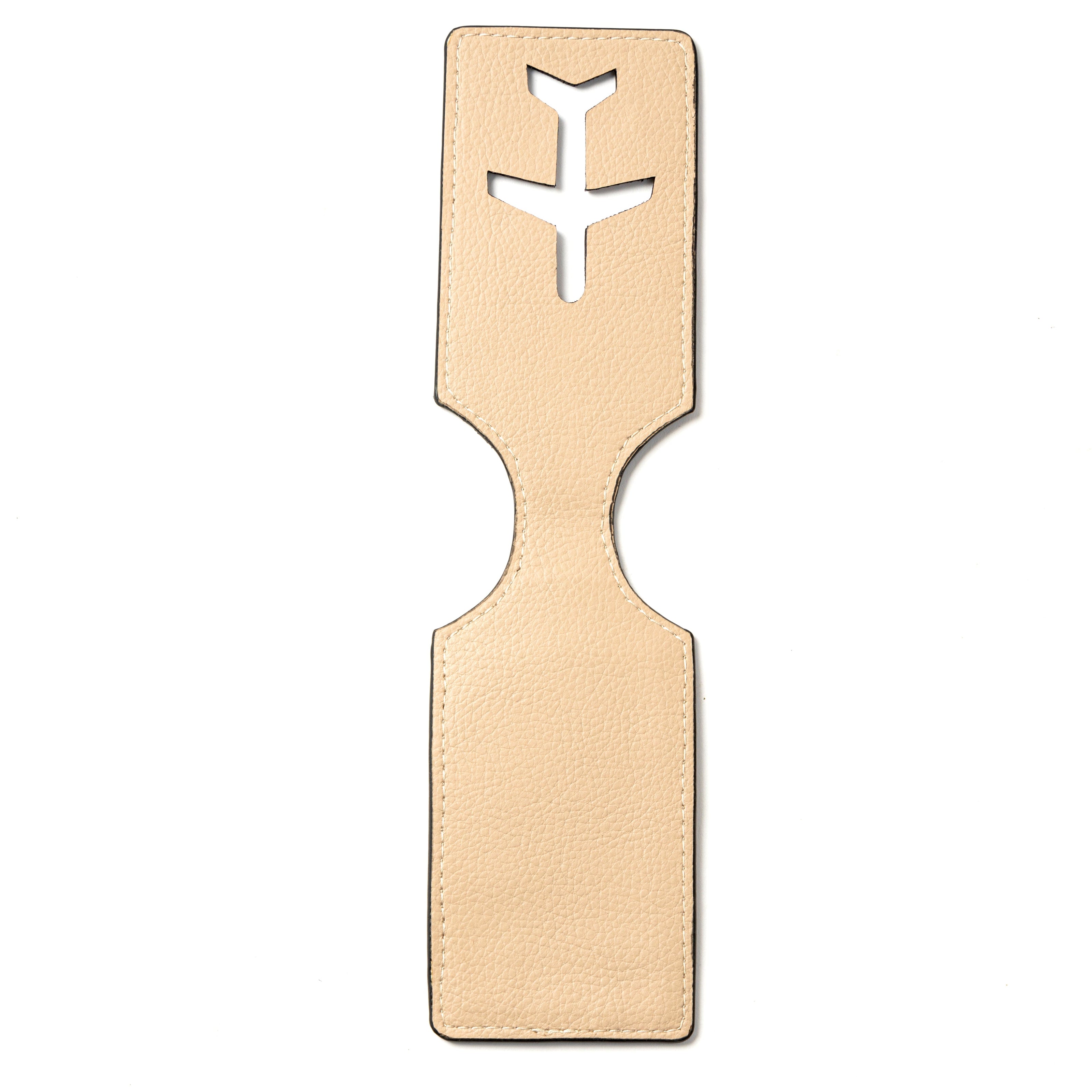 Almond Plant Leather Travel Tag – Airplane Design thumbnail 3