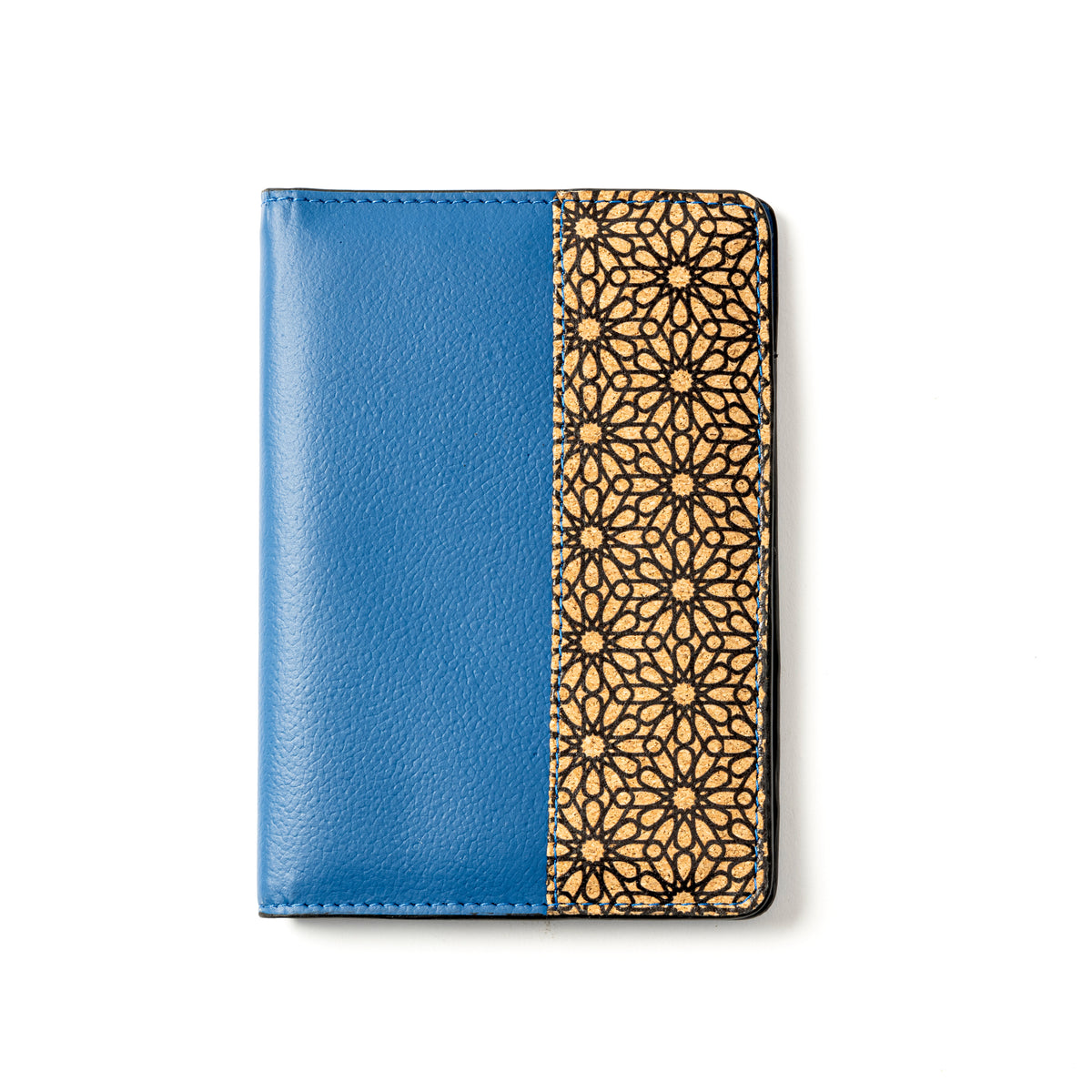 Sustainable Vegan Leather Passport Holder - Blue