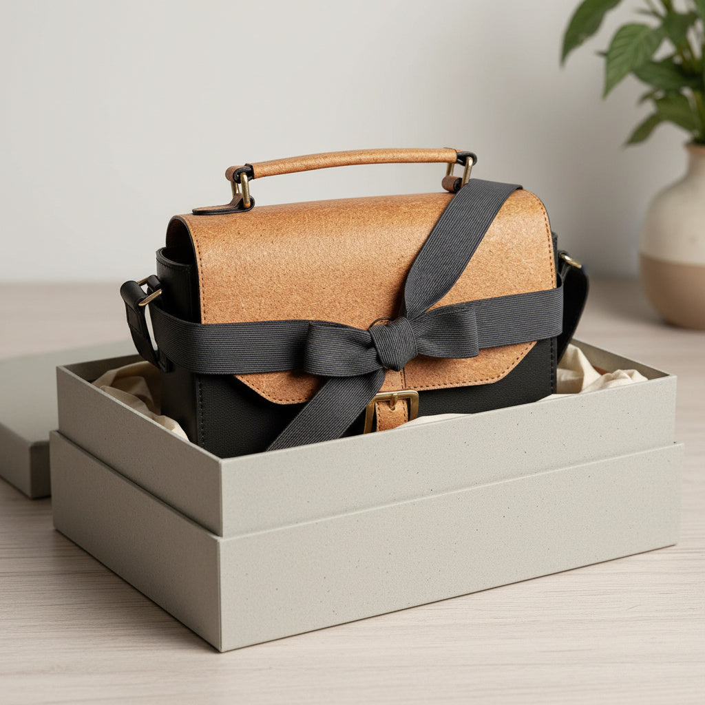 Juniper Vegan Leather Sling Bag - Black