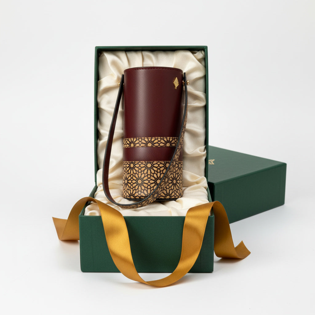 Rosa Wine Bottle Holder - Maroon