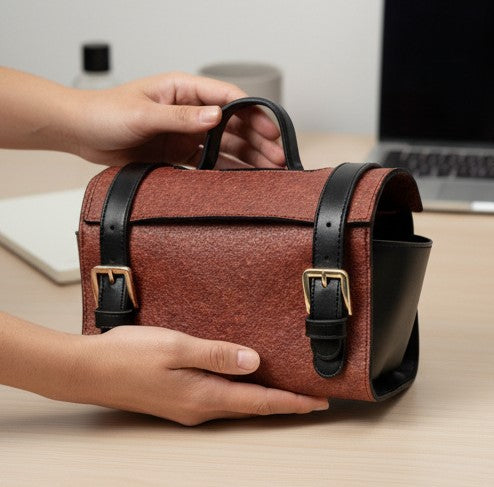 Travel Utility Kit - Madder Red & Black